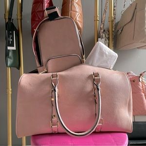 NEW 3-pc Pink Weekender Set
